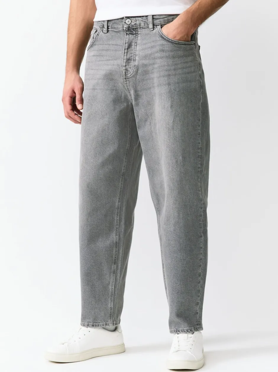 Jeans*Next - Barrel Fit - Vintage wash denim jeans Grijs