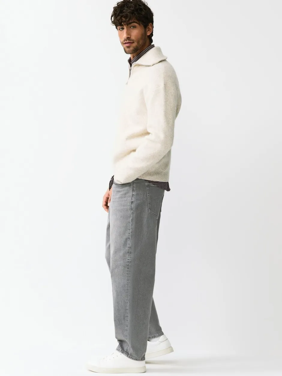 Jeans*Next - Barrel Fit - Vintage wash denim jeans Grijs