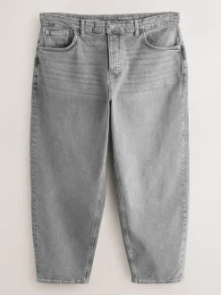 Jeans*Next - Barrel Fit - Vintage wash denim jeans Grijs