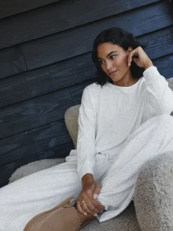 Pyjama's|Loungewear|Next - Behaaglijke pyjama met lange mouwen Grijs