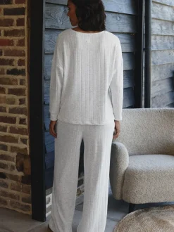 Pyjama's|Loungewear|Next - Behaaglijke pyjama met lange mouwen Grijs