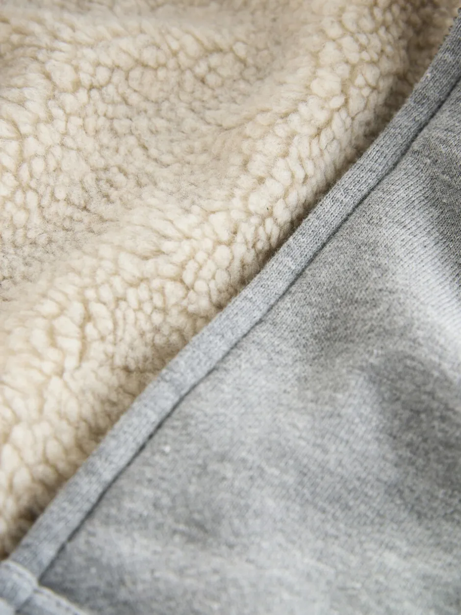 Sweaters En Hoody´S|Next - Borg Fleece Zip Through Hoodie (3-16yrs) Grijs
