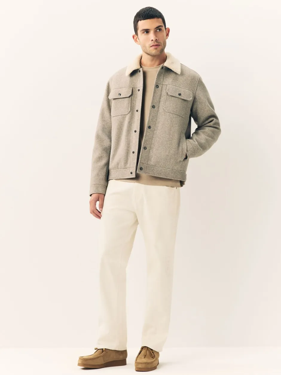 Jassen En Jacks|Next Grijs - Borg Lined Trucker Jacket