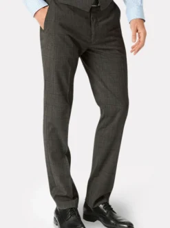 Formele Broek|Brook Taverner - Cassino Slim Fit Trousers Grijs