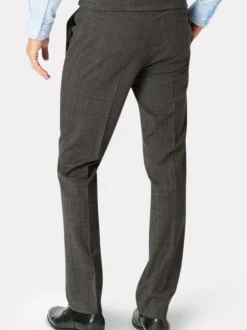 Formele Broek|Brook Taverner - Cassino Slim Fit Trousers Grijs