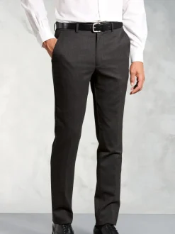 Formele Broek|Brook Taverner Grijs - Flannel Trousers