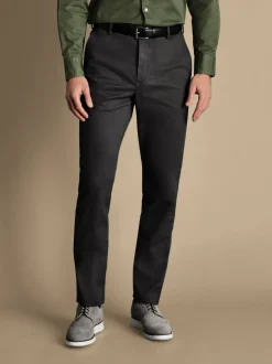 Formele Broek*Charles Tyrwhitt - Classic Fit ultimate chino zonder plooien Grijs