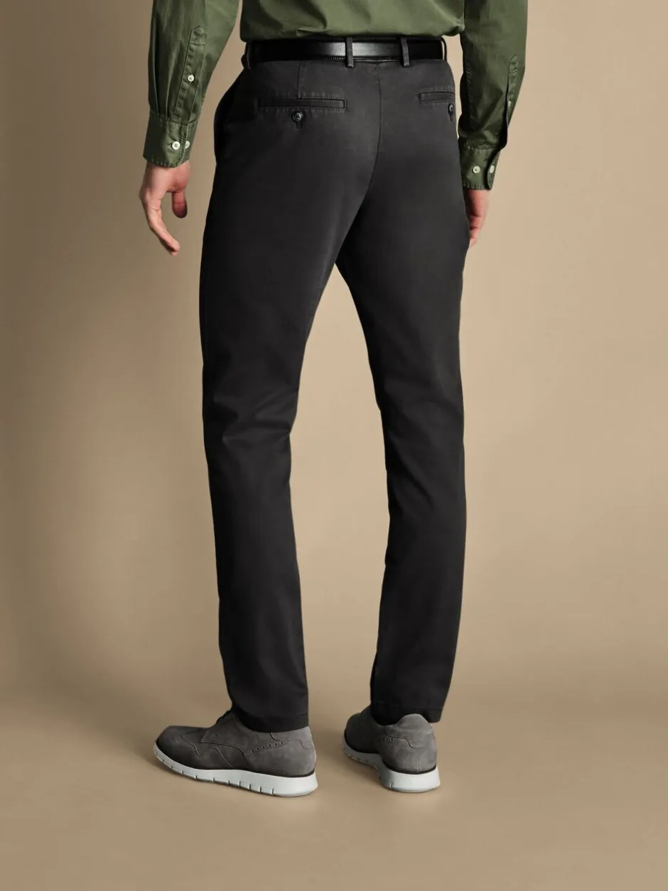 Formele Broek*Charles Tyrwhitt - Classic Fit ultimate chino zonder plooien Grijs