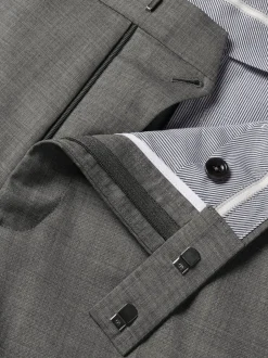 Formele Broek*Charles Tyrwhitt - Slim Fit Sharkskin Trousers Grijs