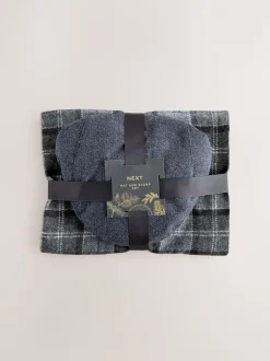 Mutsen, Sjaals En Handschoenen|Next Grijs - Check Flat Cap And Scarf Set