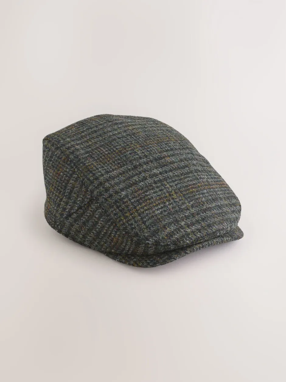 Mutsen, Sjaals En Handschoenen*Next Grijs - Check Harris Tweed Flat Cap