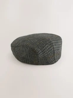Mutsen, Sjaals En Handschoenen*Next Grijs - Check Harris Tweed Flat Cap