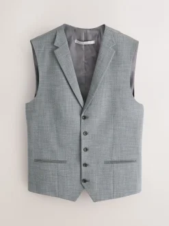 Vesten*Next - Contrast Fabric Detail Suit Waistcoat Grijs