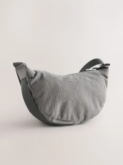 Tassen En Portemonnees*Next Grijs - Cord Effect Sling Bag