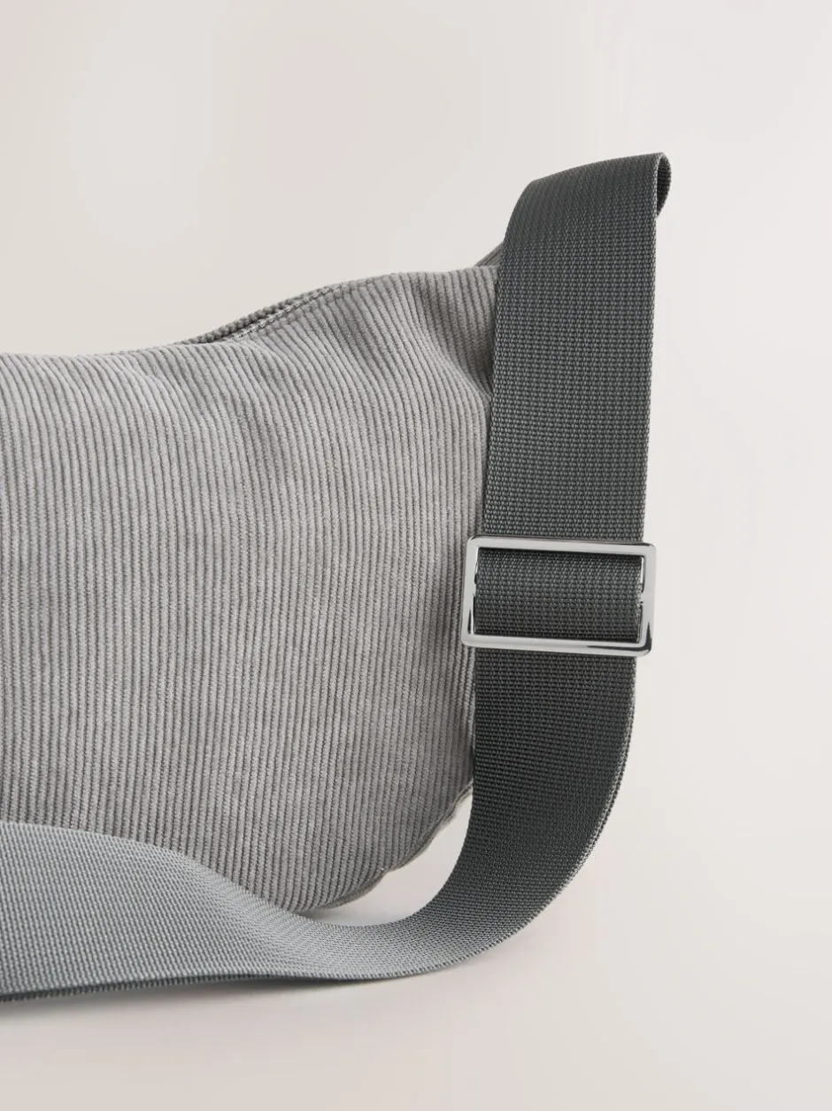 Tassen En Portemonnees*Next Grijs - Cord Effect Sling Bag