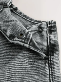 Rompertjes En Tuinbroeken|Next - Denim tuinbroek (3mnd -7jr) Grijs