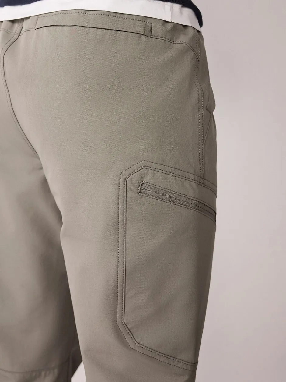 Broeken En Chino's|Next - DryTech Slim Fit Tech Stretch Utility Cargo Trousers Grijs