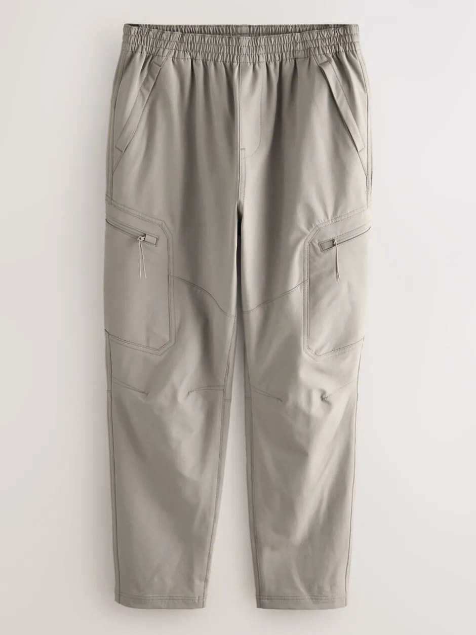 Broeken En Chino's|Next - DryTech Slim Fit Tech Stretch Utility Cargo Trousers Grijs