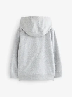 Schoolkleding*Next Grijs - Effen hoodie met doorlopende rits (3-16 jr)