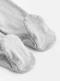 Babypakjes En Babypyjama's|Next - Essential 100% Katoenen babypakjes met rits 3 Pack (0-3jr) Grijs