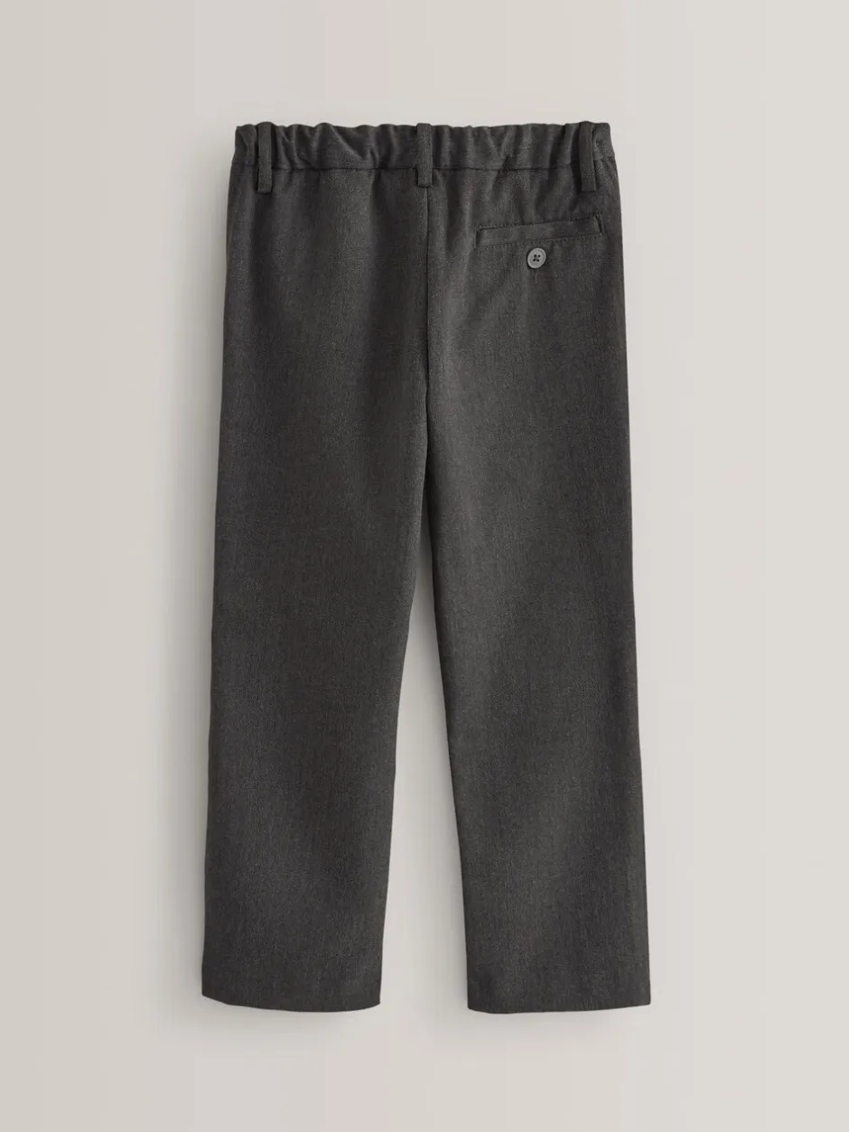 Schoolkleding|Broeken En Chino's|Next - Formele schoolbroek met rechte pijpen (3-17jr) Grijs