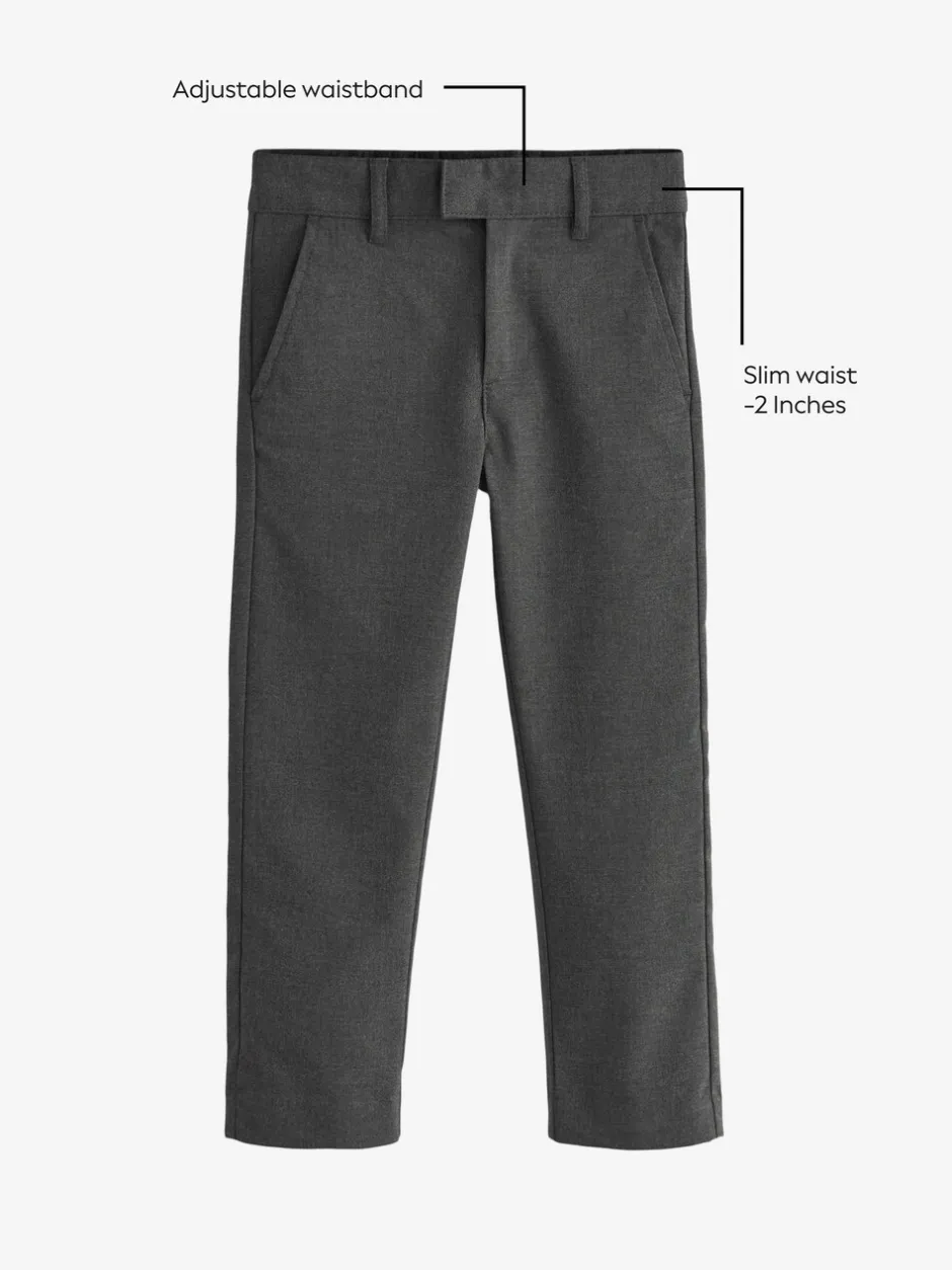 Schoolkleding|Broeken En Chino's*Next - Formele skinny schoolbroek met stretch (3-17 jr) Grijs