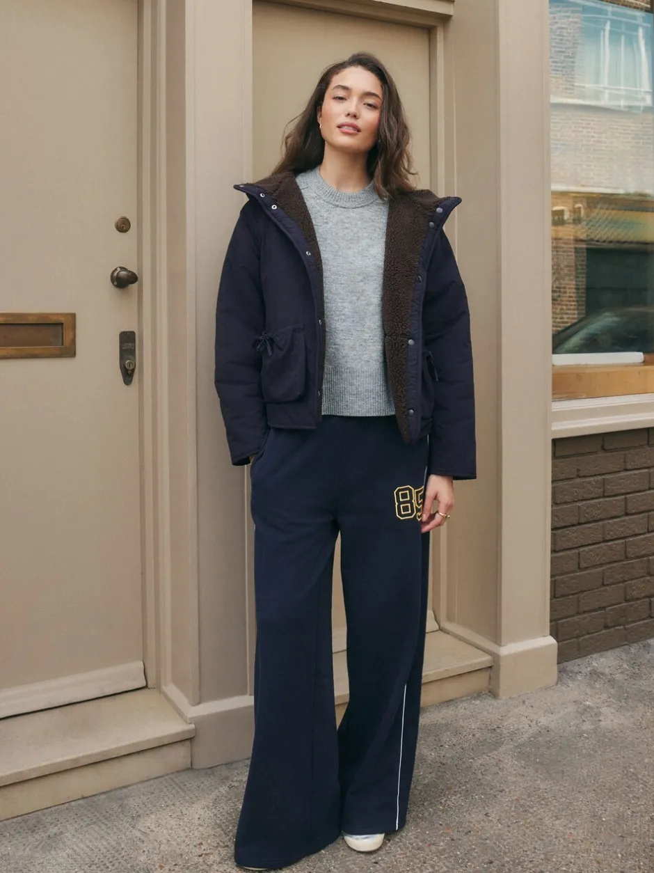 Gebreide Kleding*Next - Gebreide trui met ronde hals van wol Grijs