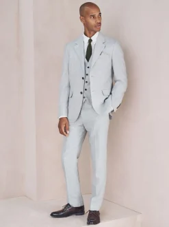 Vesten*Next - Gilet van linnenmix met textuur Grijs