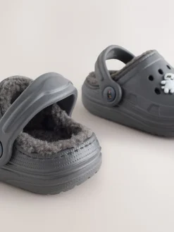Pantoffels|Next Grijs - Halloween warmgevoerde klomp pantoffels