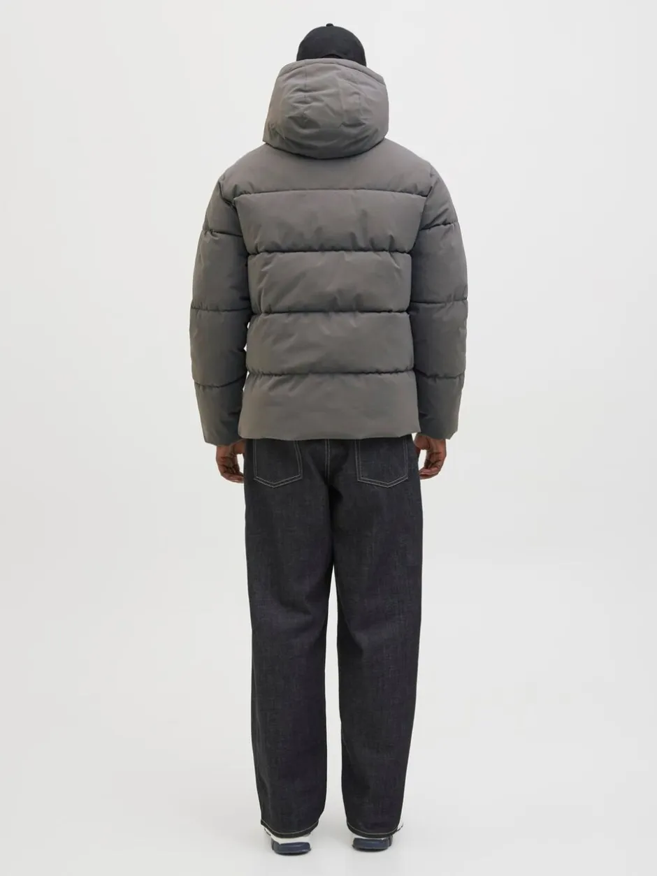 Jassen En Jacks*JACK & JONES - - Gewatteerd jack met capuchon Grijs