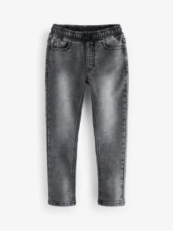 Jeans|Next - Jeans met stretch en elastische taille (3-16 jr) Grijs