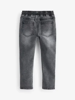 Jeans|Next - Jeans met stretch en elastische taille (3-16 jr) Grijs