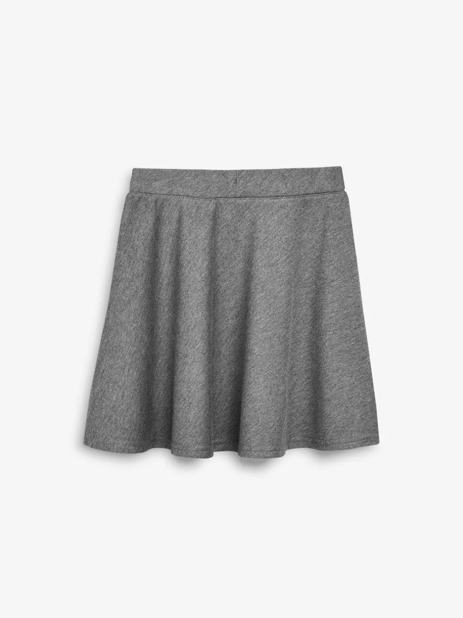 Schoolkleding|Shorts En Rokken|Next - Jersey stretch school skater rok met elastische taille (3 - 17 jr) Grijs