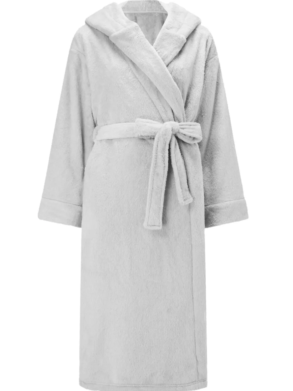 Badjassen*KBX - Rosa Fluffy Robe Grijs