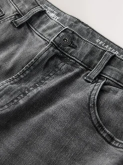 Jeans|Next Grijs - Klassieke stretchy Jeans met relaxed fit
