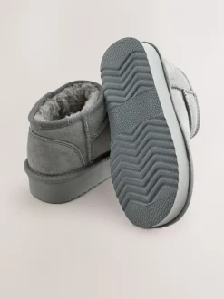 Boots*Next Grijs - Lage schoenen mini warmgevoerde waterafstotende suède Boots