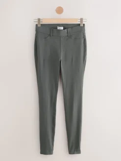 Leggings En Joggingbroeken|Next Grijs - Lange jersey denim leggings