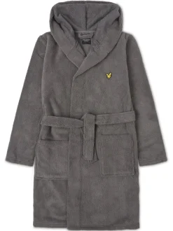 Kamerjassen|Lyle & Scott - Boys Bucke Bathrobe Grijs