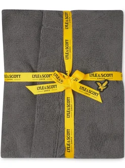 Kamerjassen|Lyle & Scott - Boys Bucke Bathrobe Grijs