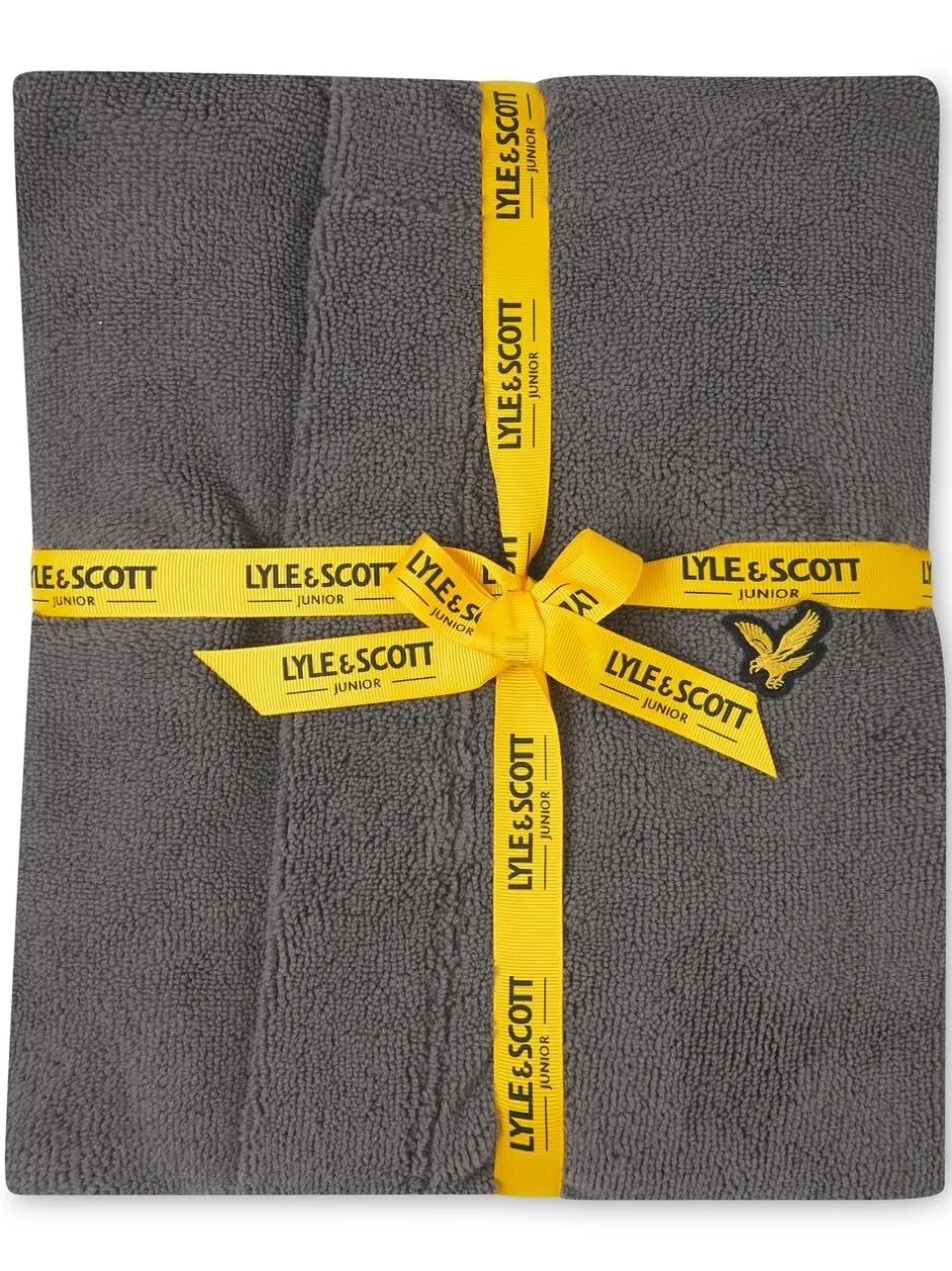 Kamerjassen|Lyle & Scott - Boys Bucke Bathrobe Grijs