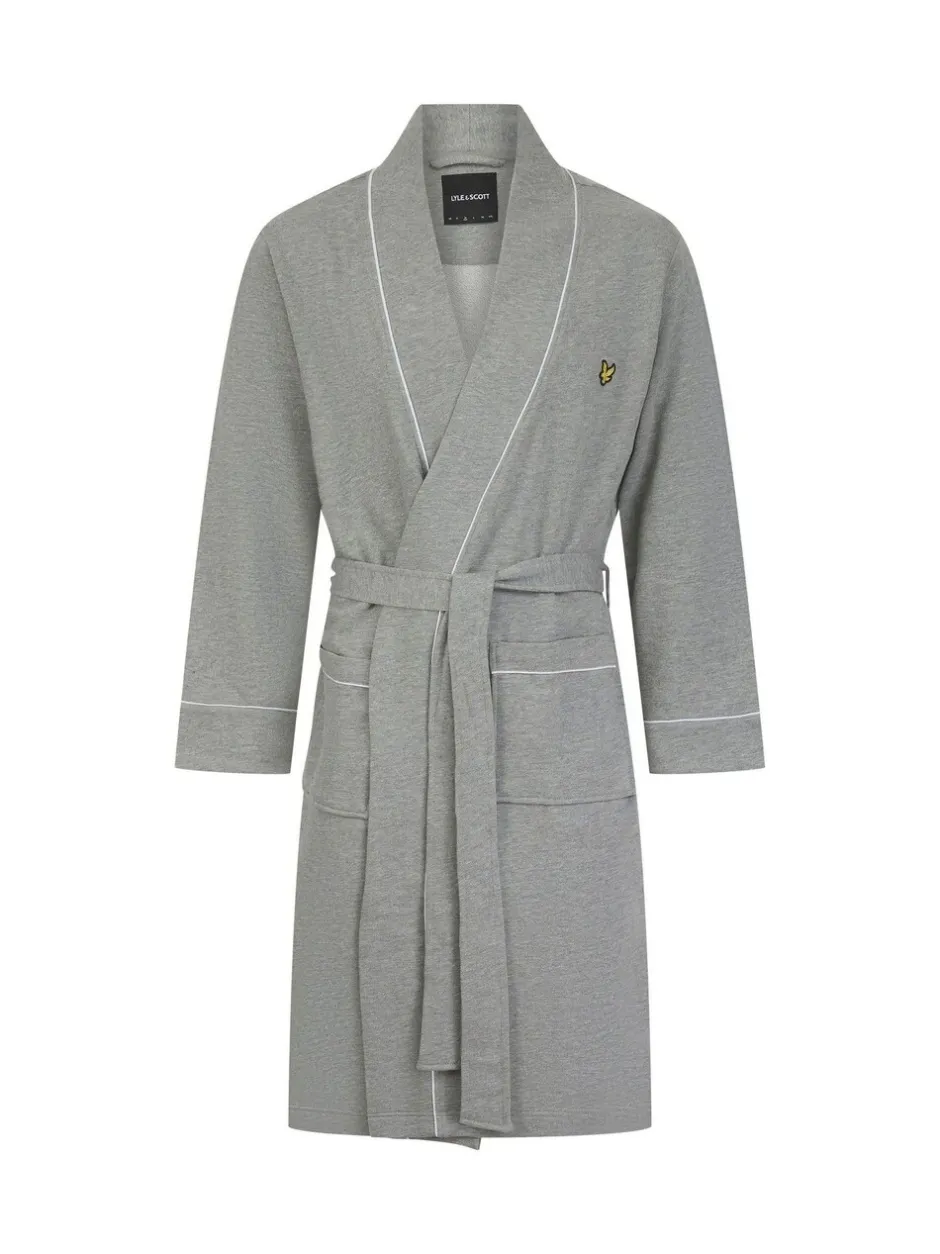 Kamerjassen En Badjassen|Lyle & Scott - Kobe Kimono Robe Grijs