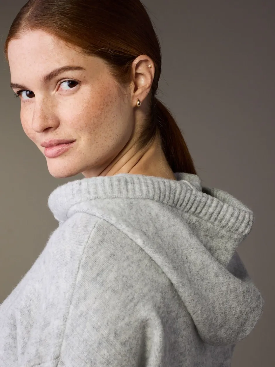 Moederschap|Next Grijs - Maternity Knitted Hoodie