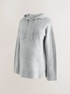 Moederschap|Next Grijs - Maternity Knitted Hoodie