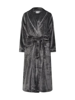 Badjassen*M&Co - Ribbon Shawl Collar Robe Grijs