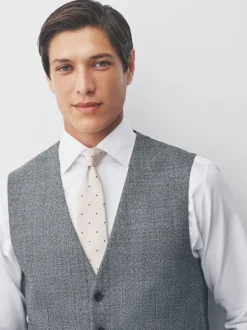Vesten*Next - Merino Wool Blend Suit Waistcoat Grijs