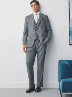 Vesten*Next - Merino Wool Blend Suit Waistcoat Grijs