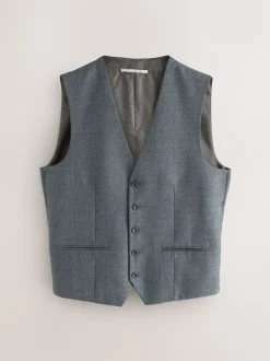 Vesten*Next - Merino Wool Blend Suit Waistcoat Grijs