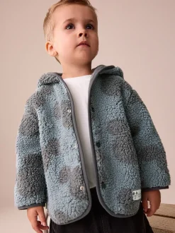Jassen, Jacks En Kinderwagenpakjes|Jassen En Jacks*Next Grijs - Mickey Mouse fleece Jack met ritssluiting en Met capuchon (3mnd -8jr)