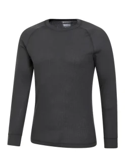 Ondergoed|Ondergoed|Mountain Warehouse - - Talus - Thermische herentop met ronde hals Grijs