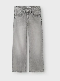 Jeans*Name It Grijs - jeans met wijde pijpen